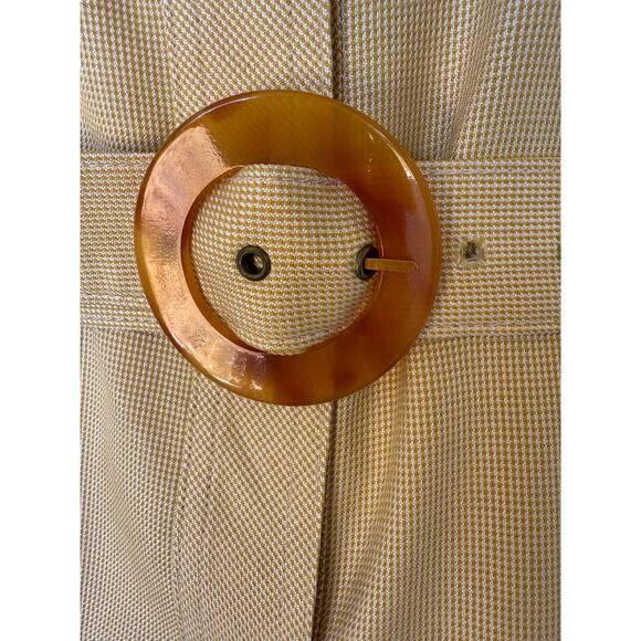 Vintage Valentino Miss V belted safari blouse top size 8 /42 - Picture 8 of 11